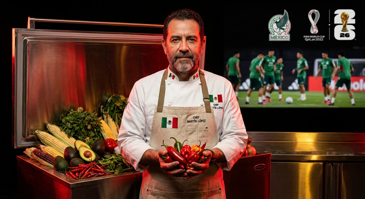 La dieta del Tri: El chef que viaja con 50 kg de chiles para evitar el ‘extrañar la casa’.