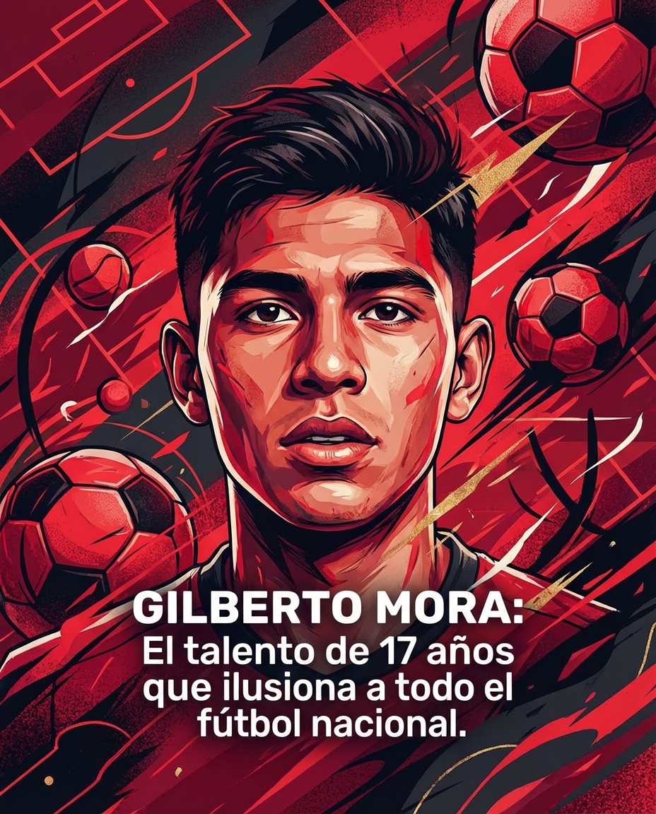 Gilberto Mora: El talento de 17 años que ilusiona a todo el fútbol nacional.