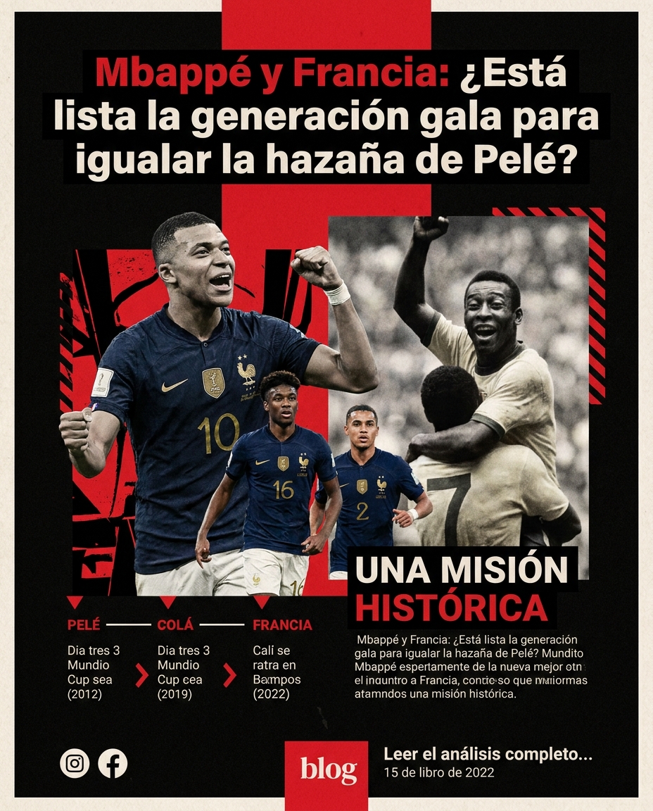 Mbappé y Francia: ¿Está lista la generación gala para igualar la hazaña de Pelé?
