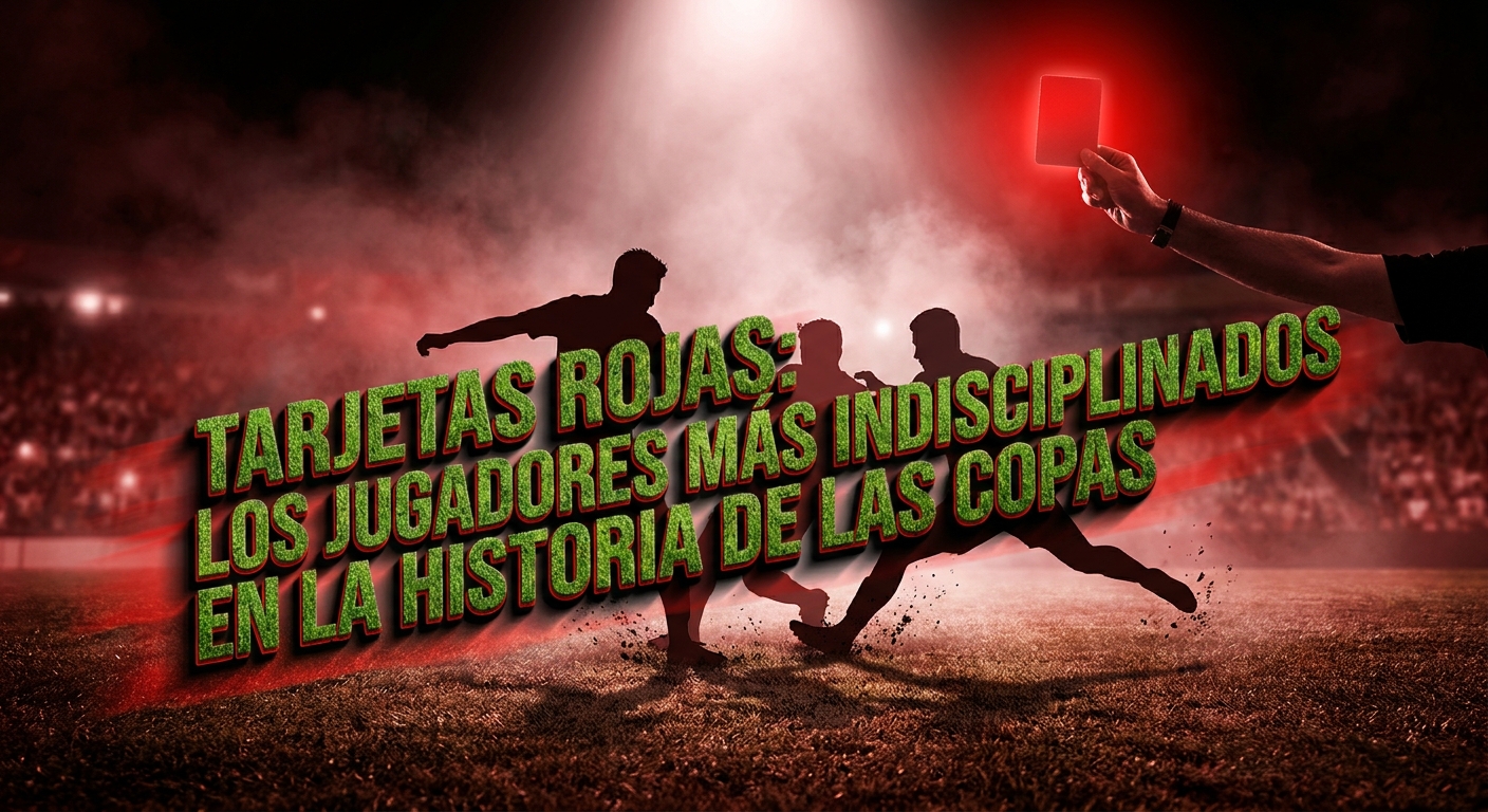 Tarjetas Rojas: Los jugadores más indisciplinados en la historia de las Copas.