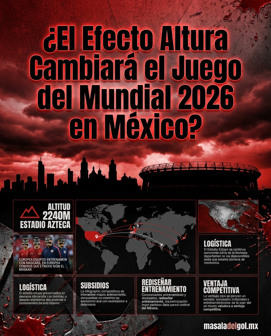 El “Efecto Altura”: ¿Cómo afectará la CDMX a las selecciones europeas en 2026?